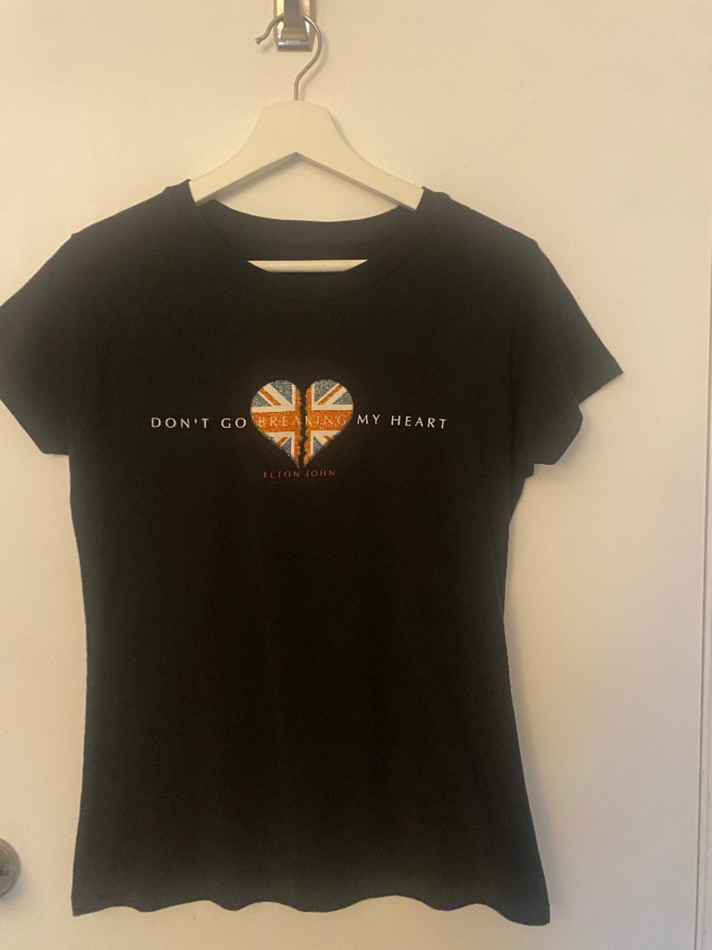 Elton John Don't Go Breaking My Heart Graphic Tee Size M